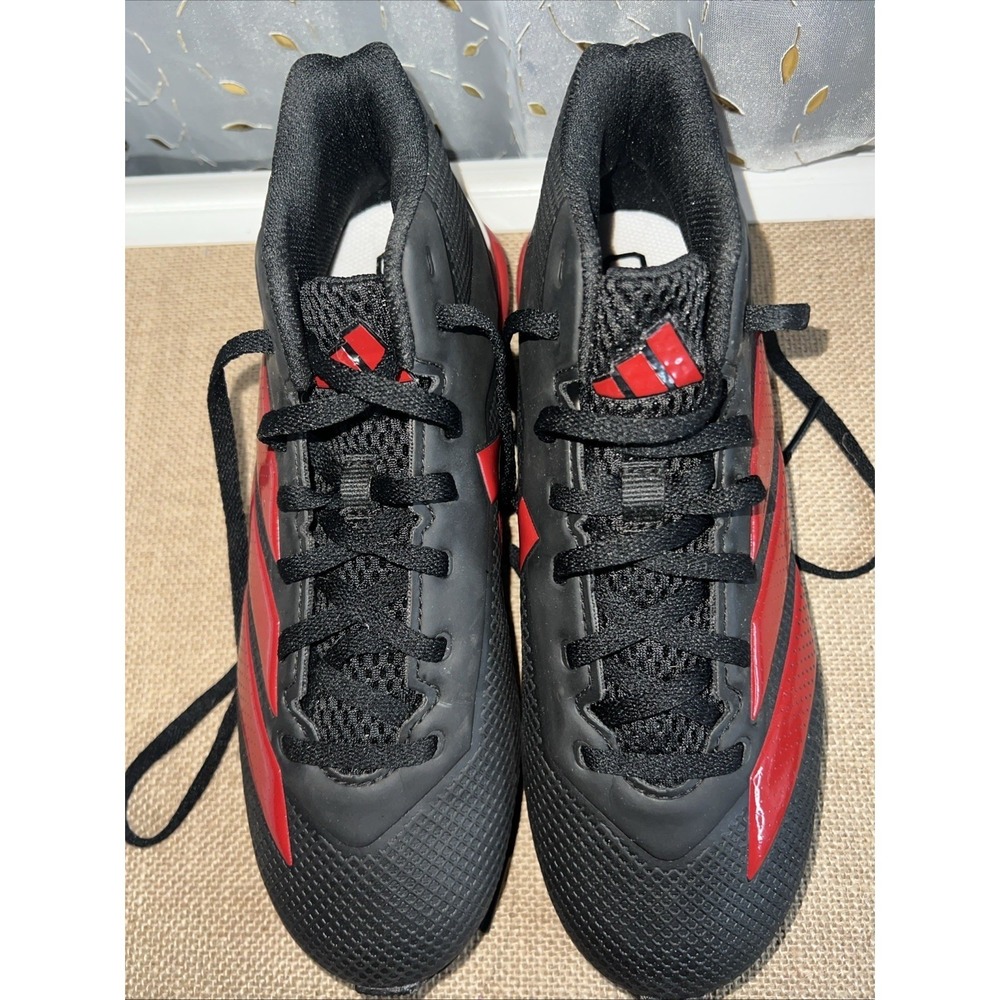 Adidas Mens Adizero Impact .2 MD Football Cleats Black & Red IF5102 Size 7 - Picture 2 of 11